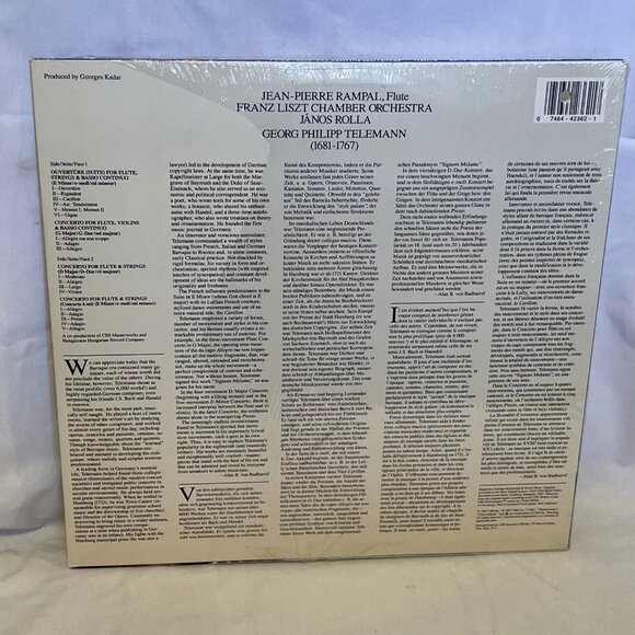 Flute Concertos Suite In E Minor (Vinyl, 1987) CBS Masterworks M 42362 NM LP - Picture 3 of 10